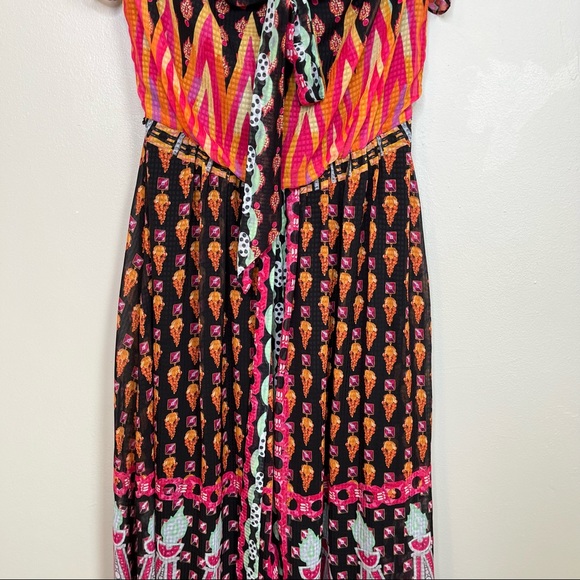 Temperley London Black Twist Millais Halter Short Sleeve Casual Maxi Dress - Picture 6 of 14